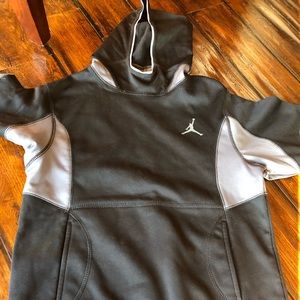 Black and grey boys youth small hoodie